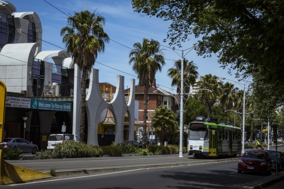 Fitzroy Street St Kilda was predictably quiet on Sunday morning.