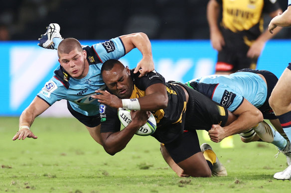 Carlo Tizzano has been a rare bright point for the Waratahs in their winless start to the Super Rugby AU season.