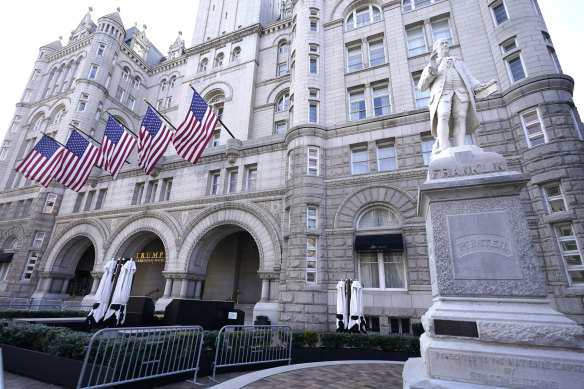  The Trump International Hotel on Pennsylvania Avenue in Washington DC.
