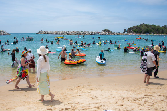 Narooma's paddle-out may not be the last, with more consultation on the marine park amnesties due within weeks.