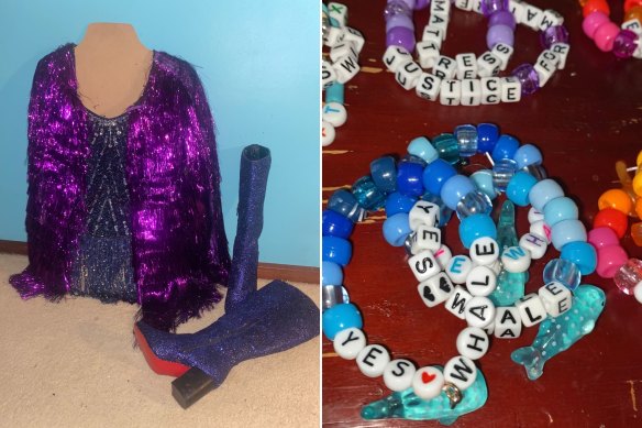 Inspired by a line in Swift’s <i>You’re On Your Own, Kid</i>, Addison is joining the many fans making beaded friendship bracelets. She is mostly sticking to making joke bracelets with funny quotes Taylor has said over the years, including her favourite, “Yes Whale”.