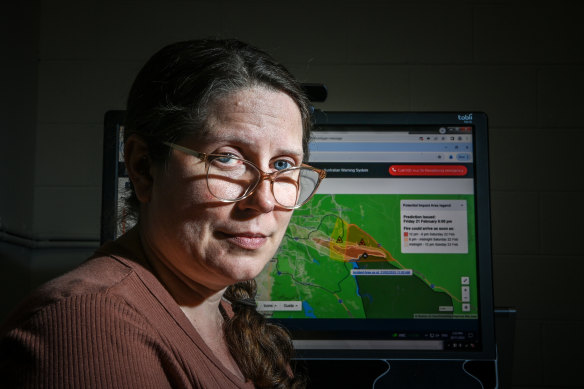 There’s an app for that: Dr Amy Griffin hopes the new technology will save lives in bushfires.