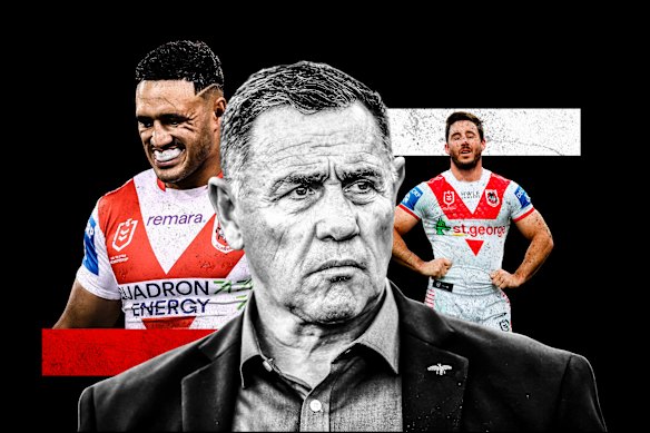 The Red V roster woes: Valentine Holmes, Shane Flanagan and Ben Hunt.