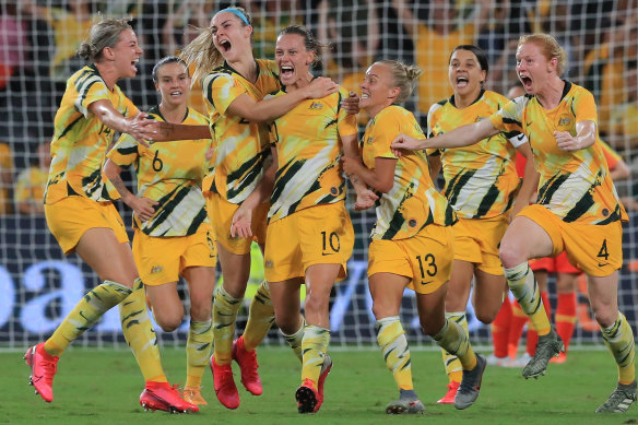 The Matildas haven't played on home soil since their Olympic qualifying tournament was shifted from Wuhan to Sydney early last year.