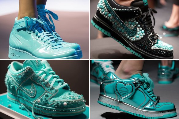 Tiffany & Co. Nike Air Force 1 Silver Shoebox