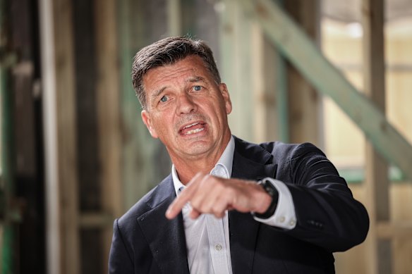 Leader of the opposition Angus Taylor.