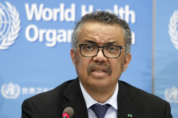 WHO Director-General Tedros Adhanom Ghebreyesus.