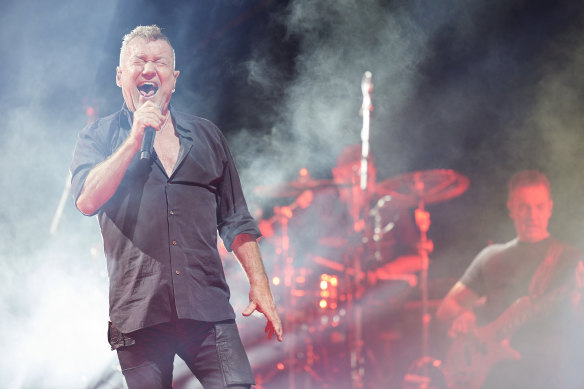 Rock legend Jimmy Barnes performing at Fortescue’s 20th anniversary celebration.