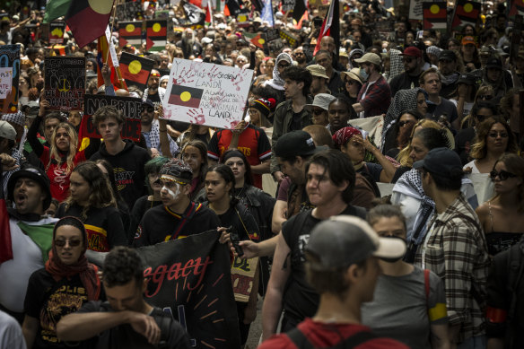Tens of thousands of people descended on Melbourne to stand in solidarity with Indigenous Australians on January 26.