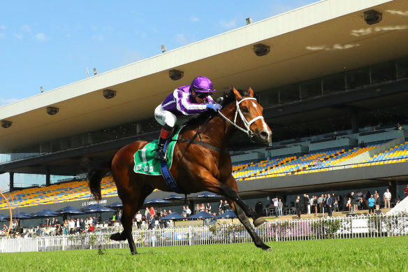 Congregation scores in the opener at Rosehill on Saturday for Kerrin McEvoy.