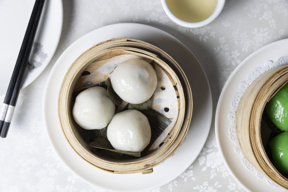 Glutinous rice dumplings.