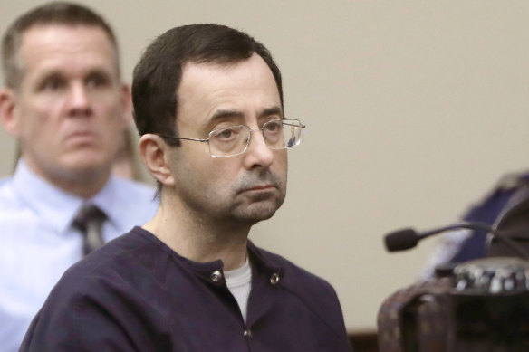 Former USA Gymnastics team doctor Larry Nassar was jailed for life for sexually abusing athletes in his care.