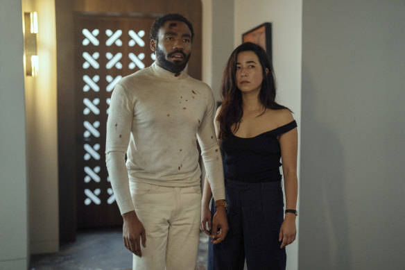 Donald Glover and Maya Erskine in <i>Mr & Mrs Smith</i>.