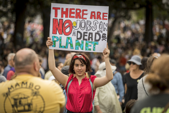 Tens of thousands stood in solidarity with Climate Action then marched through the streets of Melbourne.