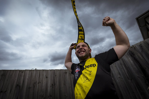 Tigers fan Robert Winstone is heading to the MCG this weekend. 