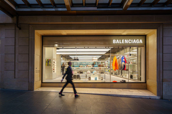 Balenciaga’s flagship store on Collins Street.