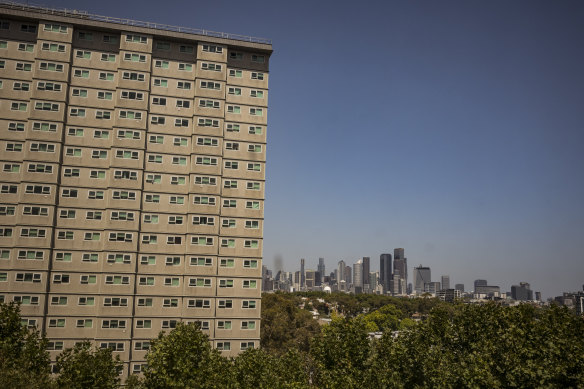 Public housing towers in North Melbourne and 43 other locations are set for demolition. 