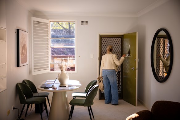 The apartment, which includes a covered car space, enjoys a sunny aspect on both sides.