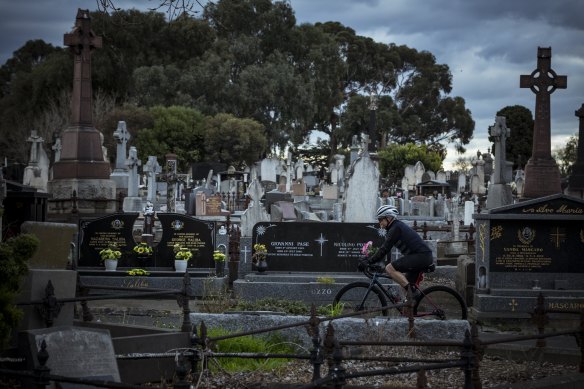 The Melbourne General Cemetery.