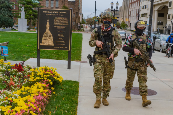 Armed Americans, often pushing a right-wing agenda, are increasingly using open-carry laws to intimidate opponents and shut down debate.