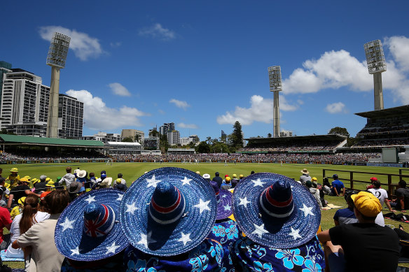 The colour and mood of the Ashes Test at the WACA in 2017.