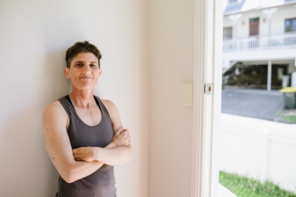 Brisbane renter Audrey Cetois said the temperature inside her home has reached 46 degrees during a heatwave earlier this year.