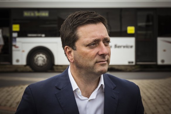 Victorian Opposition Leader Matthew Guy promised more funding for the bus network on Friday.