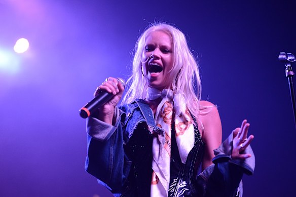 Singer Lauren Bennett of G.R.L performing in Los Angeles in 2017.