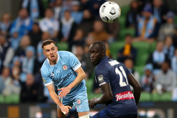 Craig Noone was on target for Melbourne City in their big win over the Mariners.