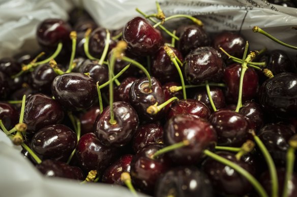 There is a shortage of cherries this year due to poor weather. 