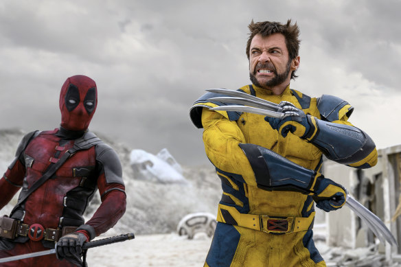 Ryan Reynolds and Hugh Jackman in Deadpool & Wolverine.