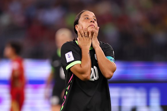 Sam Kerr during the Women’s Asian Cup.