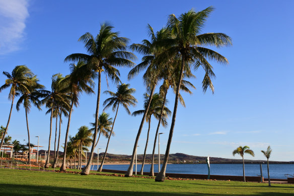 The Dampier foreshore where the incident occurred.