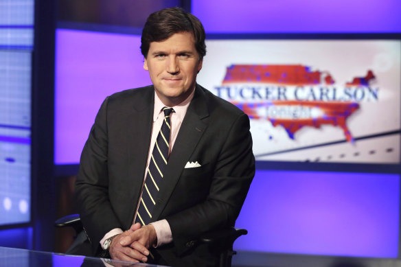 Shares in a number of media companies moved after the news of Tucker Carlson’s departure.