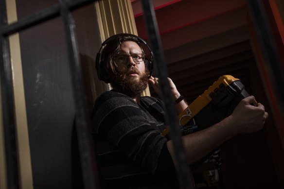 Escape artist: Melbourne actor Matt Carson guides people through Isolation, an online escape room experience where teams gather to solve puzzles together.