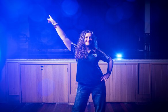 Charlotte Le Guier is the Sunbury Blue Light Disco president who runs one of the biggest remaining Blue Light disco branches in Victoria.