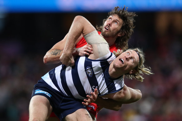 The draw between Geelong and Sydney has hampered the chances of both of last year’s grand finalists to make finals.