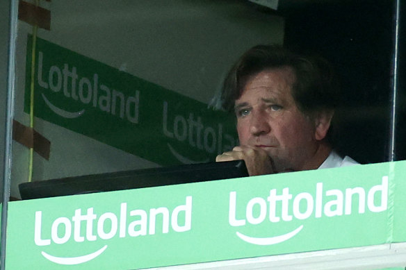 It  was a grim night’s viewing for Des Hasler at Lottoland.