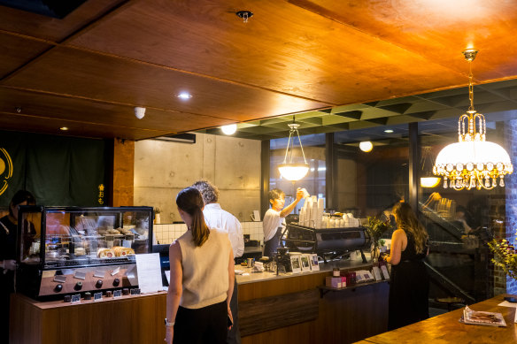 Omo cafe is darker and moodier than many modern cafes, inspired by Tokyo’s kissaten.