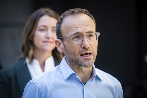 Greens leader Adam Bandt says his party is aiming to hold the balance of power.