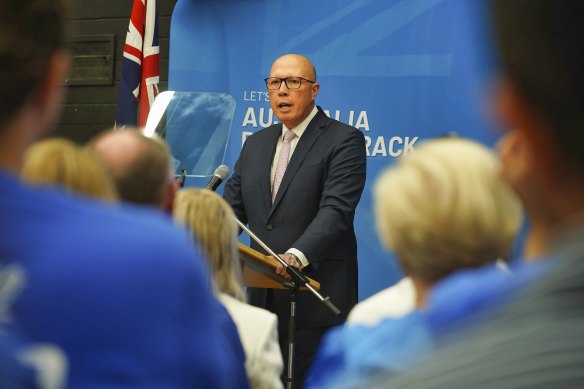 Opposition Leader Peter Dutton accused Anthony Albanese of bearing respo<em></em>nsibility for antisemitism in Australia.