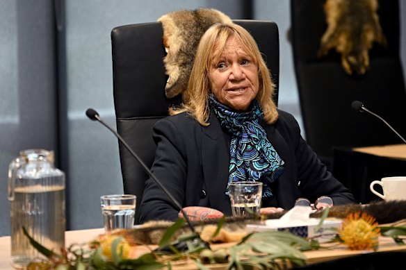 Aunty Geraldine Atkinson is the co-chair of the First Peoples’ Assembly of Victoria. When her brother was aged under 10, he would repeatedly steal what was then 20 bob from his teacher, she told the commission. “He was removed from our family,” she said. After being in a boys’ home and a string of Victorian juvenile detention centres, he went to Sydney and ended up in Long Bay jail, then Goulburn jail before being released. 
“His brothers actually died, and he came home to Victoria ...Then he ended up in Pentridge ... Do you know how old he was when he died? Thirty-six.
All of those fellas, his mates, they’re all dead too now, they were around the same age … They were removed from families. And that’s the story of a child being removed ... their life trajectory. And that’s what we want to stop.”