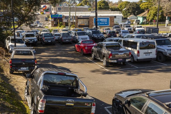 Ringwood railway station car park in suburban Melbourne - one of the projects promised funding in 2019 - is still to be upgraded.