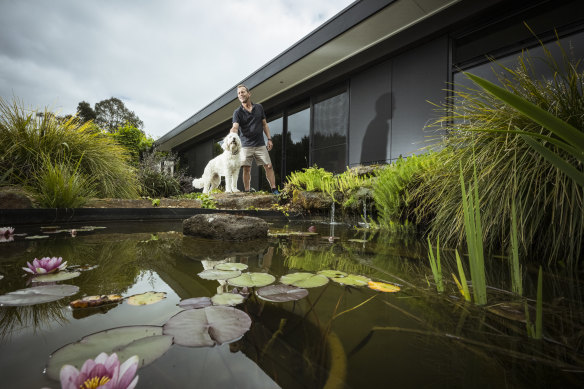 Robinson said he was particularly  proud of some of the ponds he’d built in the yard. 