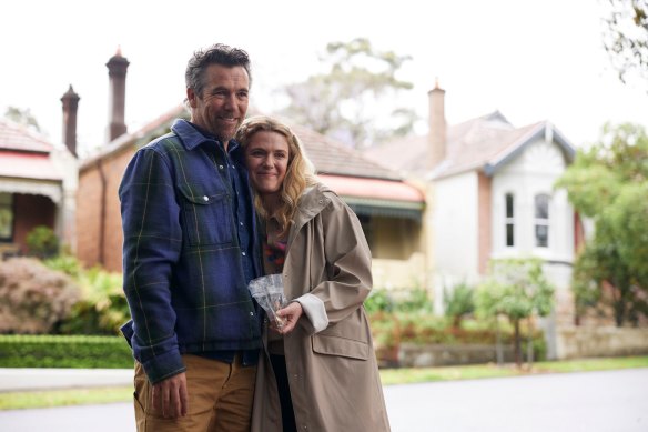 Patrick Brammall and Harriet Dyer in the new season of Colin From Accounts.