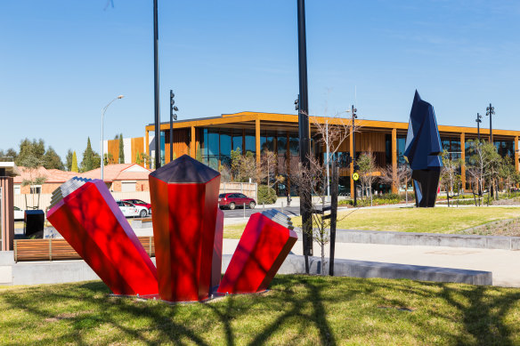 One of Melton’s two libraries, which serve a population of more than 200,000 people.