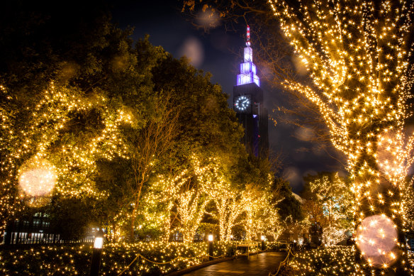 Christmas illuminations at Shinjuku Southern Terrace.
