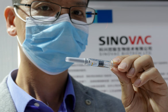 Sinovac's CoronaVac, being tested in Brazil and Indonesia, is in the final-stage human trials.