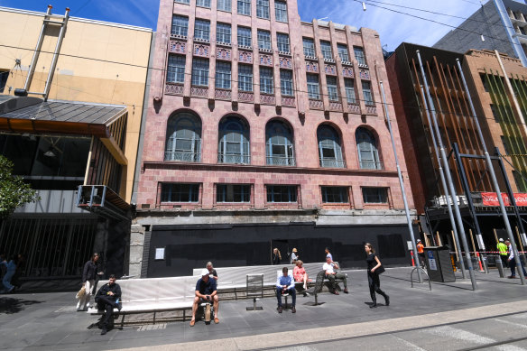 The former David Jones store is being transformed into a Mecca store on three levels. 