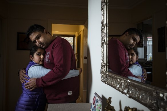 Sikander Kang, with his daughter Sehar, has been separated from his son for more than a year.